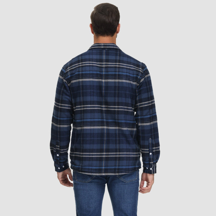 CLAYTON | LINED CHEQUERED SHIRT JACKET