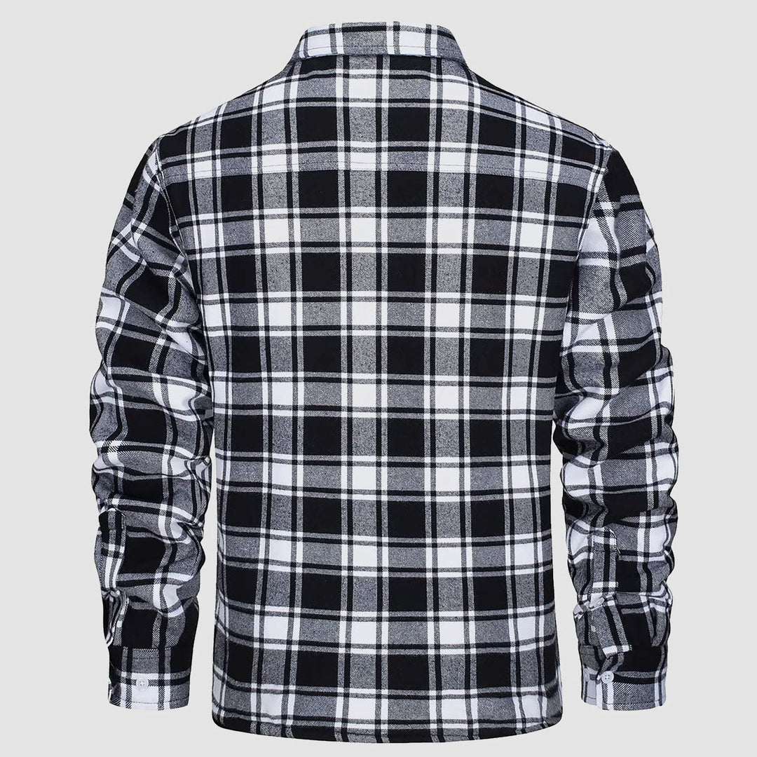 CLAYTON | LINED CHEQUERED SHIRT JACKET
