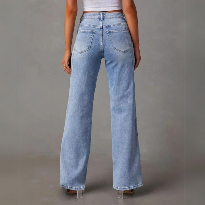 MINA | WIDE JEANS WITH HIGH WAIST
