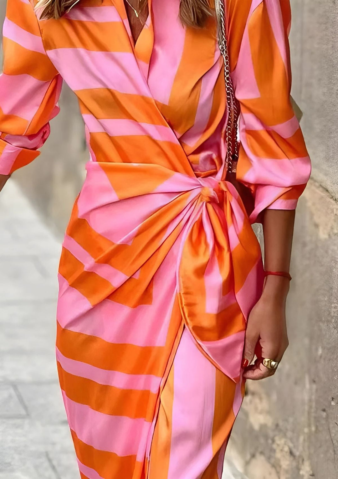 KAYA | ELEGANT COLOURFUL DRESS WITH PRINT