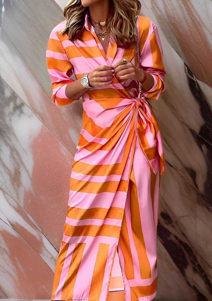 KAYA | ELEGANT COLOURFUL DRESS WITH PRINT