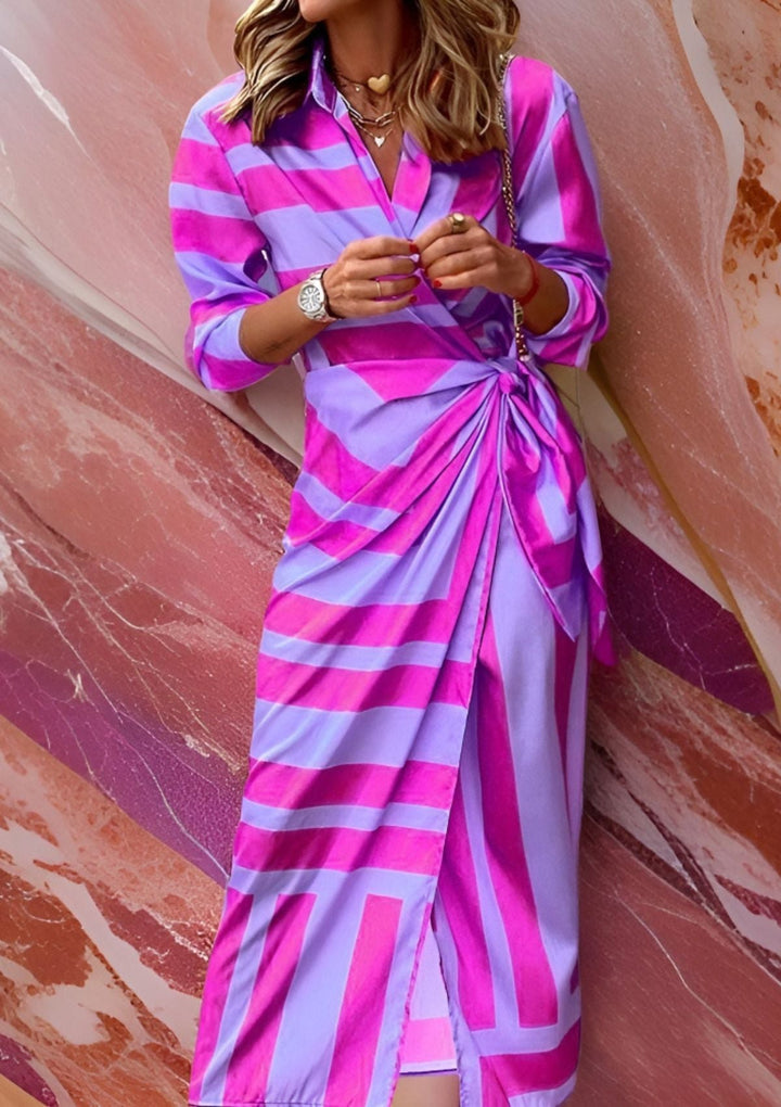 KAYA | ELEGANT COLOURFUL DRESS WITH PRINT