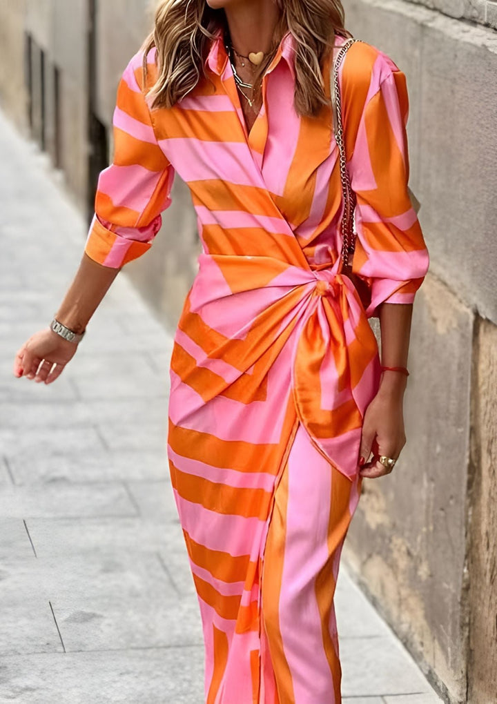 KAYA | ELEGANT COLOURFUL DRESS WITH PRINT
