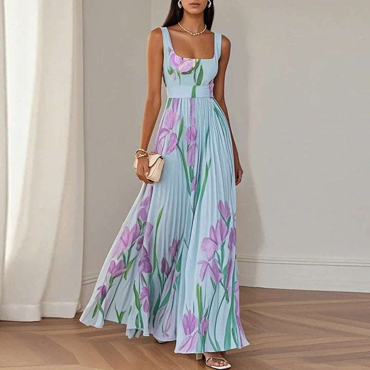 CAYLA | ELEGANT FLORAL MAXI DRESS