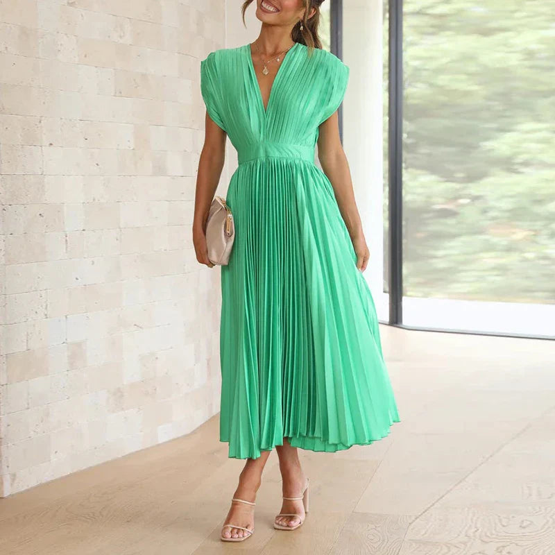 CELLA | ELEGANT PLEATED DRESS