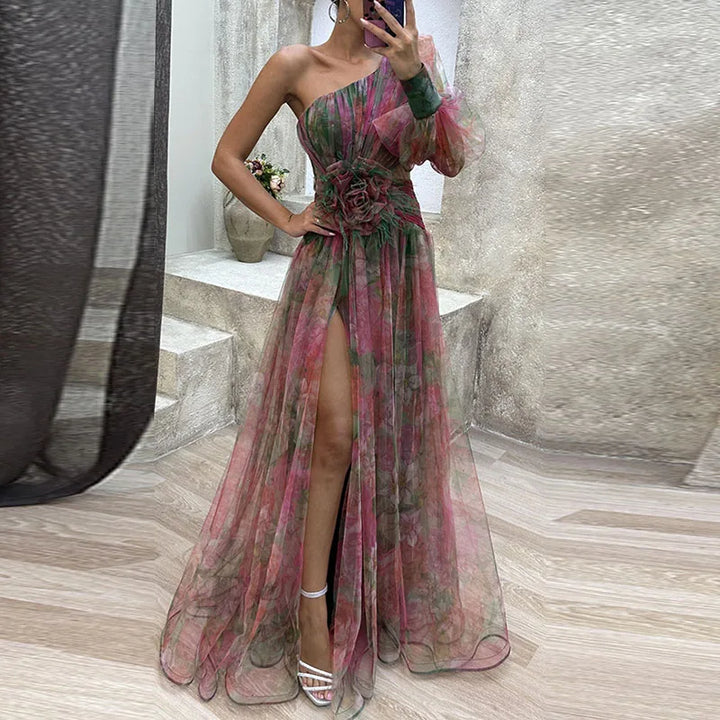 ELEIRA | FLOWY MULTICOLOUR DRESS