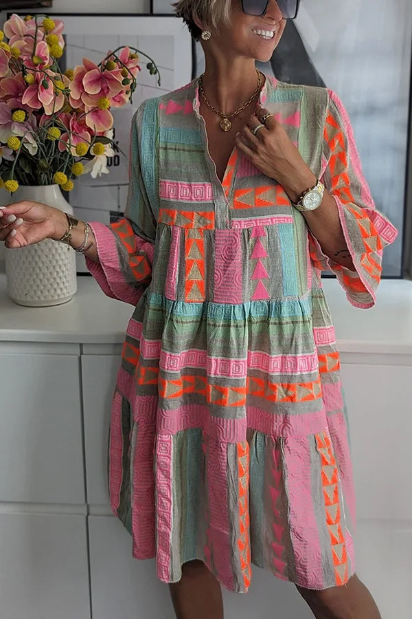 VIANNA | ELEGANT SPRING MIDI DRESS