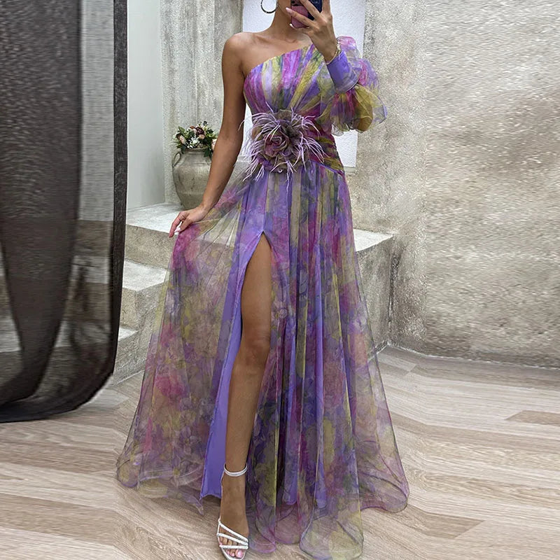 ELEIRA | FLOWY MULTICOLOUR DRESS