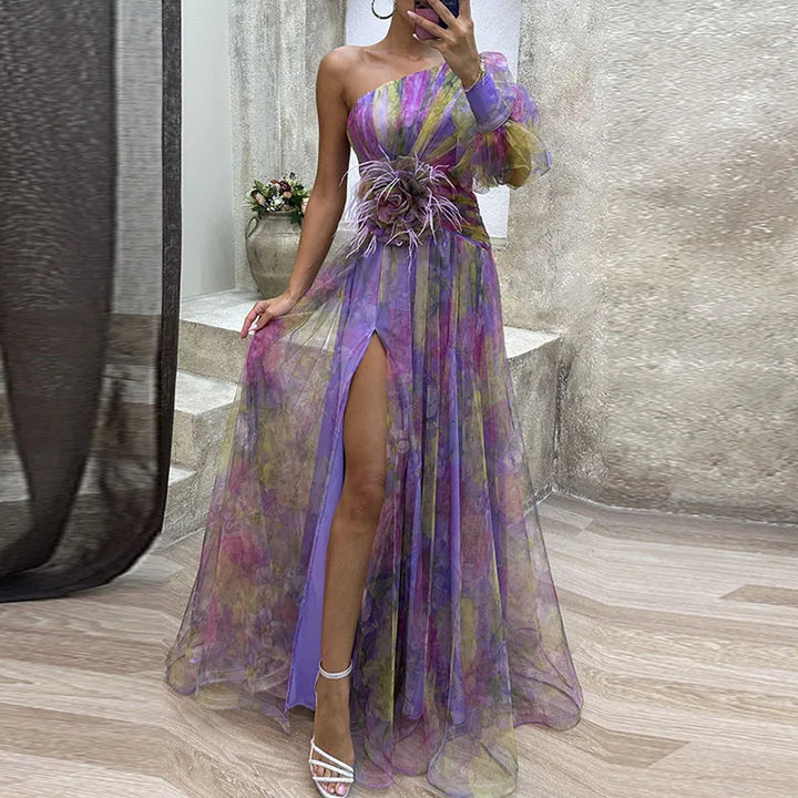 ELEIRA | FLOWY MULTICOLOUR DRESS