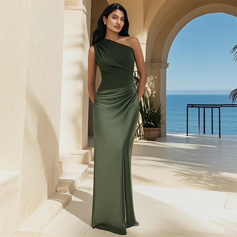 SOPHIA | ONE-SHOULDER MAXI DRESS