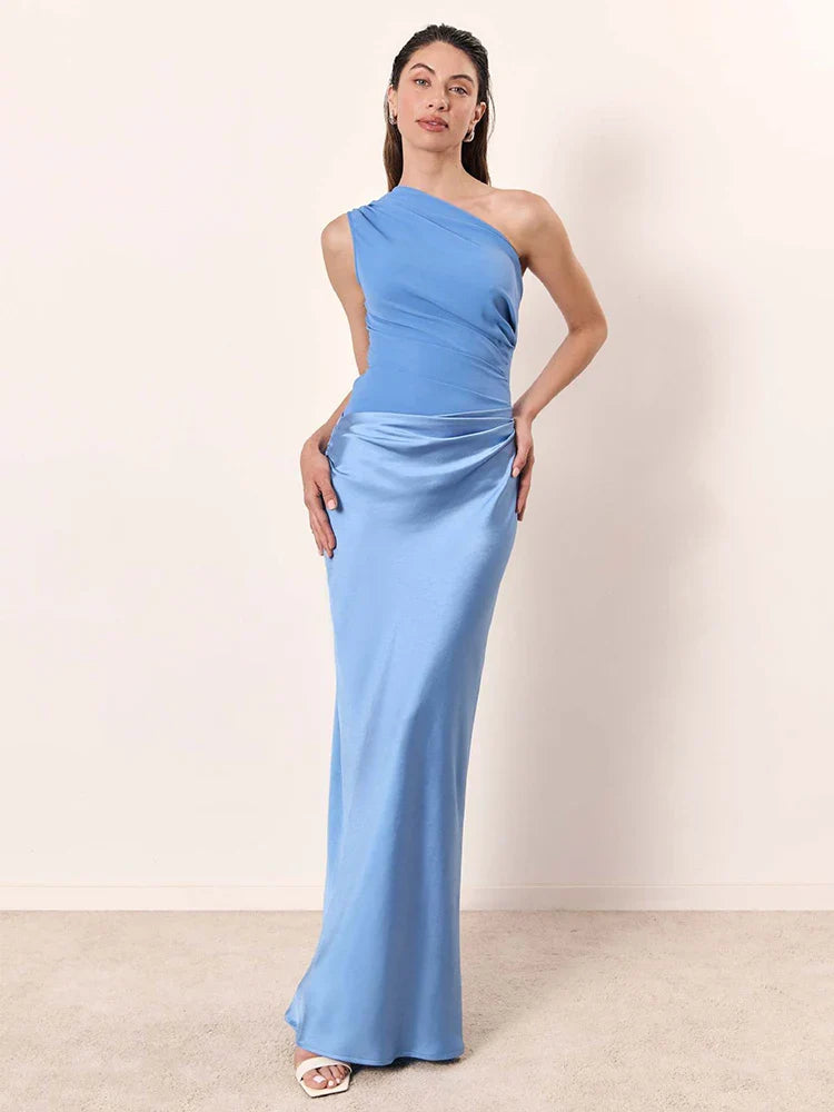 SOPHIA | ONE-SHOULDER MAXI DRESS