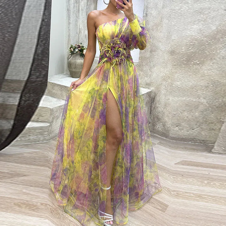 ELEIRA | FLOWY MULTICOLOUR DRESS