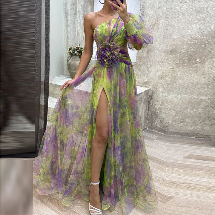 ELEIRA | FLOWY MULTICOLOUR DRESS