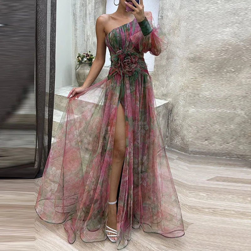 ELEIRA | FLOWY MULTICOLOUR DRESS