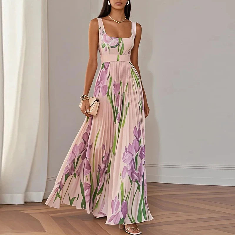 CAYLA | ELEGANT FLORAL MAXI DRESS