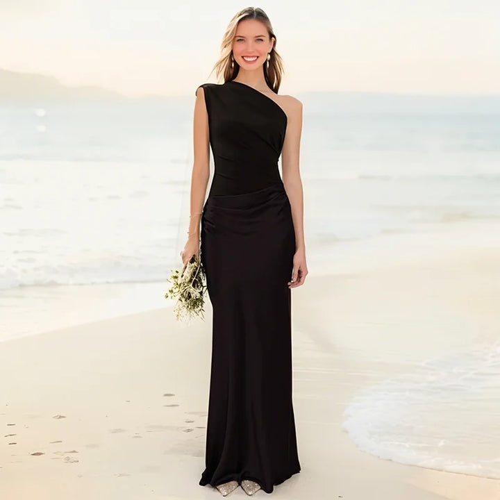 SOPHIA | ONE-SHOULDER MAXI DRESS