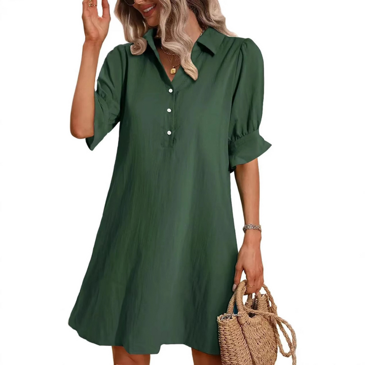 FRANCESCA | CASUAL BUTTON DOWN DRESS