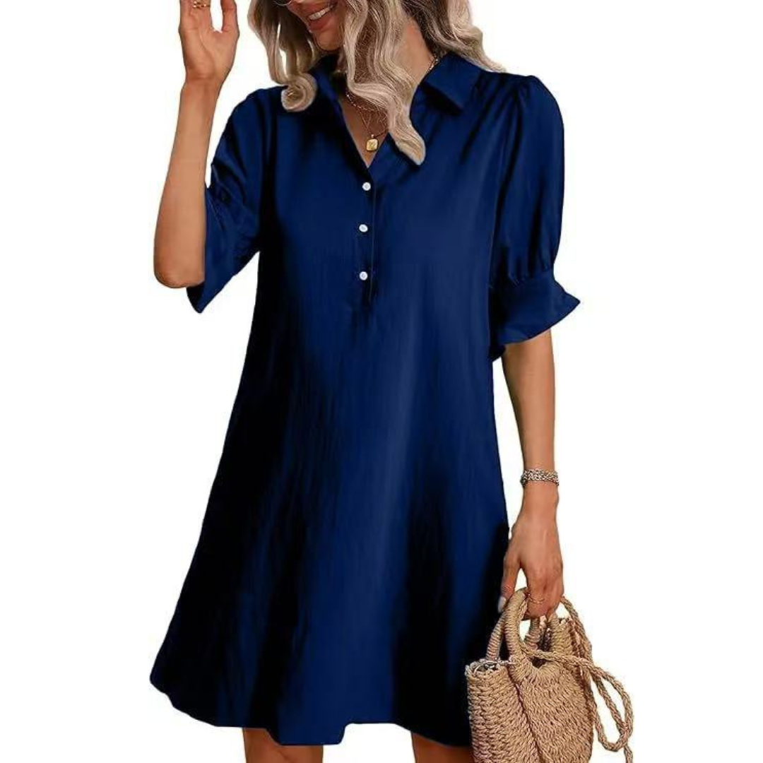 FRANCESCA | CASUAL BUTTON DOWN DRESS