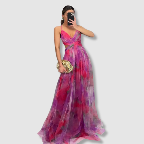 ANA | MULTICOLOR ELEGANT DRESS
