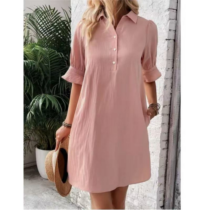 FRANCESCA | CASUAL BUTTON DOWN DRESS