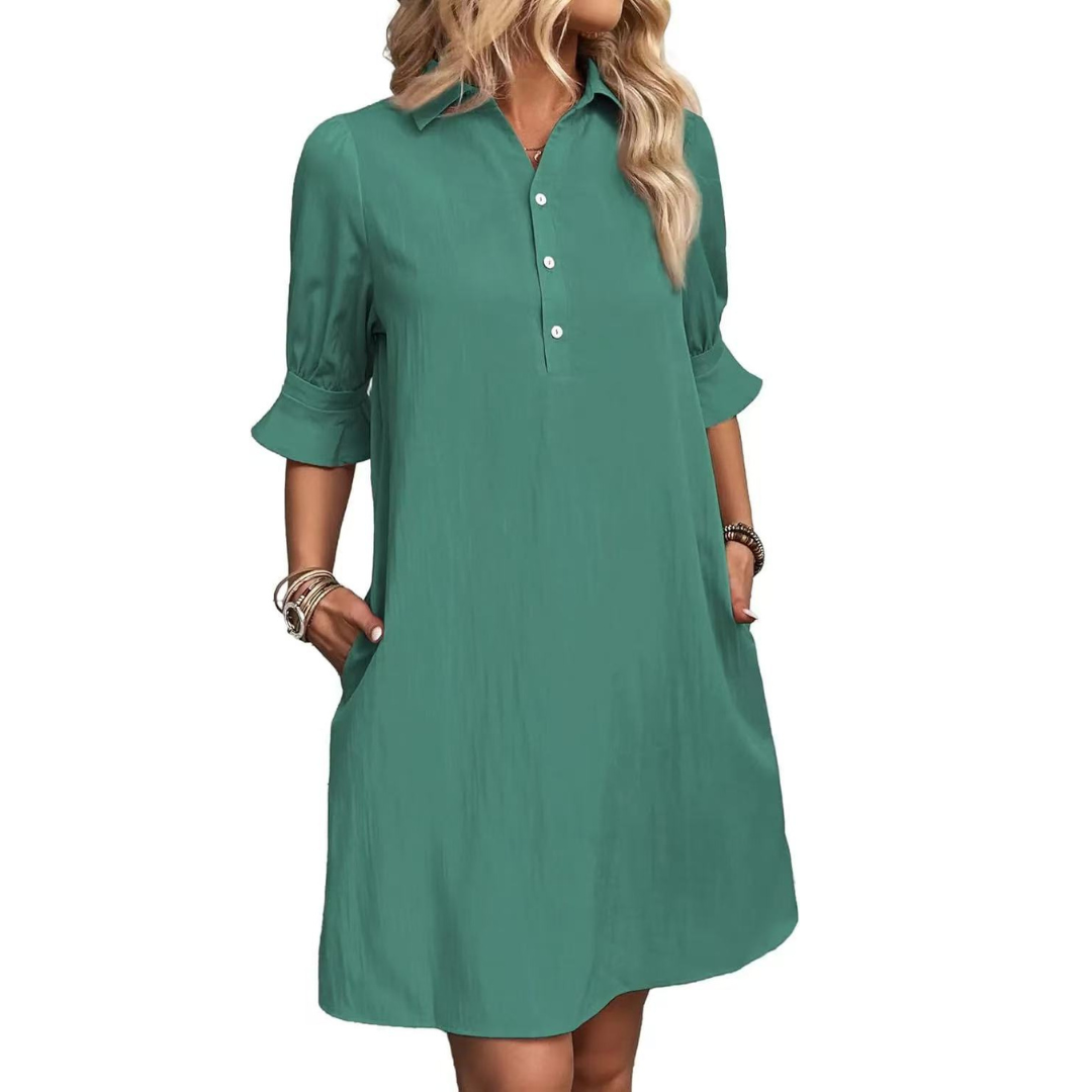 FRANCESCA | CASUAL BUTTON DOWN DRESS
