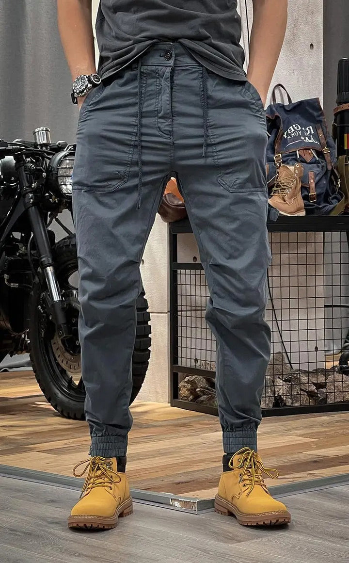 FERGUS | STRETCH CARGO TROUSERS WITH SPANDEX