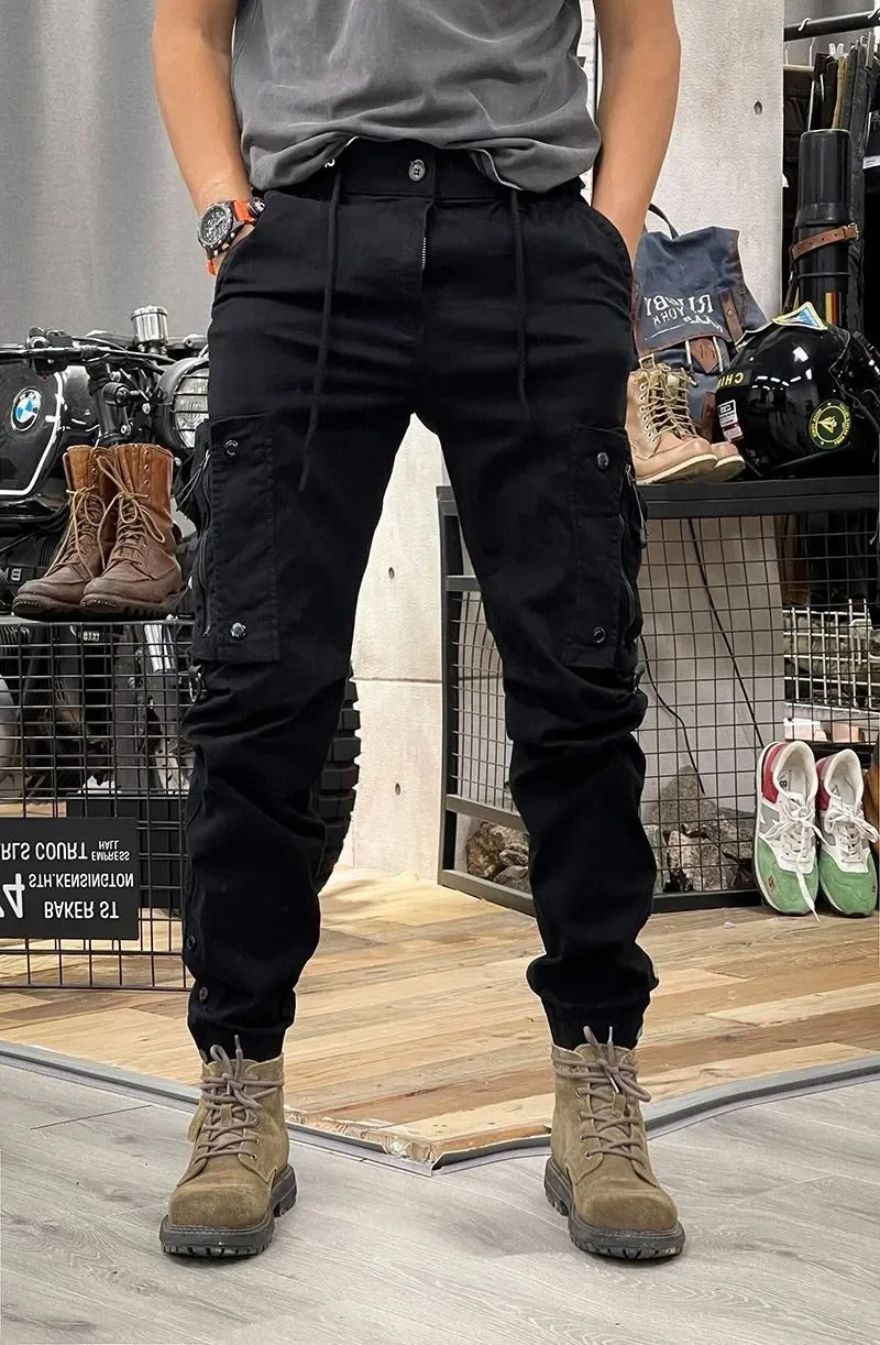 FERGUS | STRETCH CARGO TROUSERS WITH SPANDEX