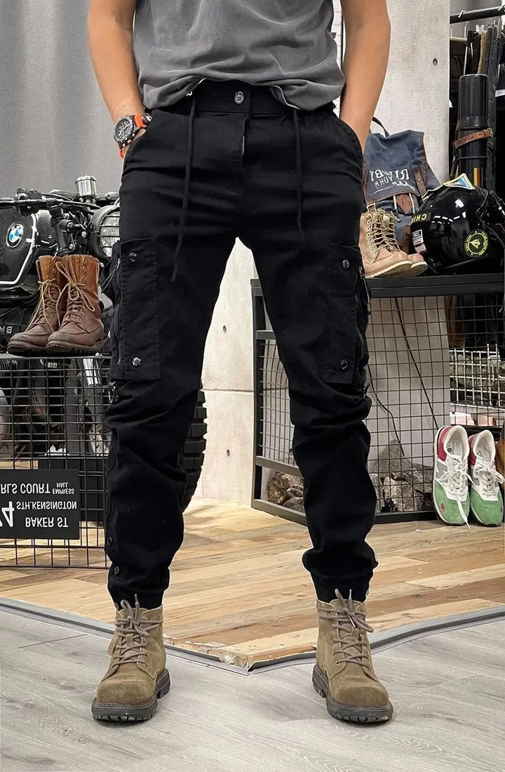 FERGUS | STRETCH CARGO TROUSERS WITH SPANDEX