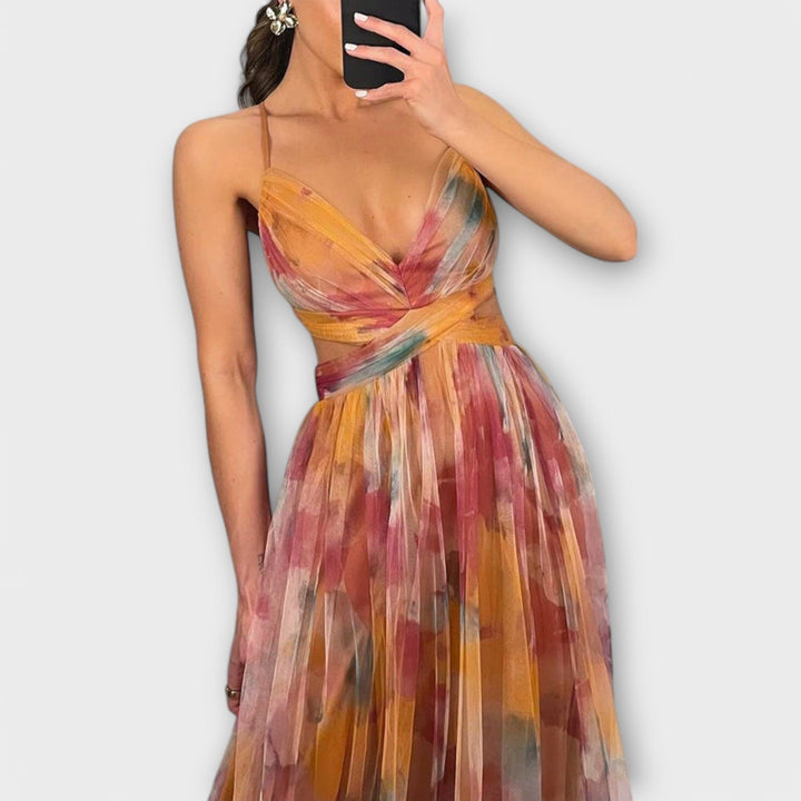 ANA | MULTICOLOR ELEGANT DRESS