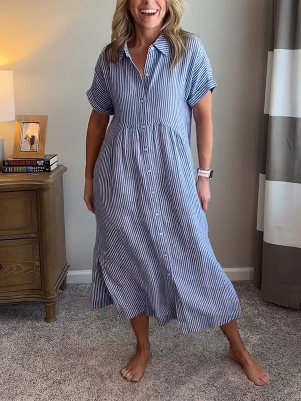 KIANA | ELEGANT STRIPED DRESS