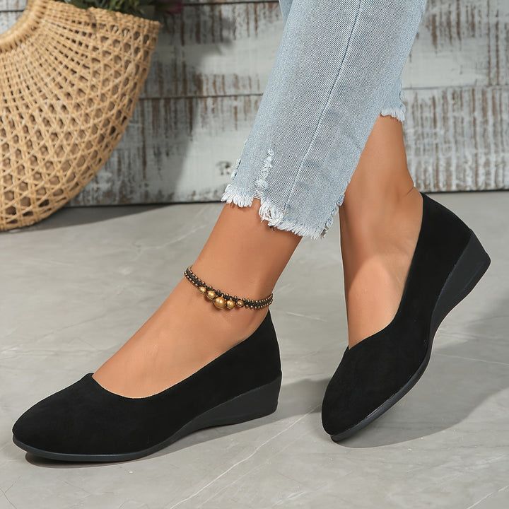 ELISA | COMFORTABLE BALLERINA FLATS WITH WEDGE HEELS