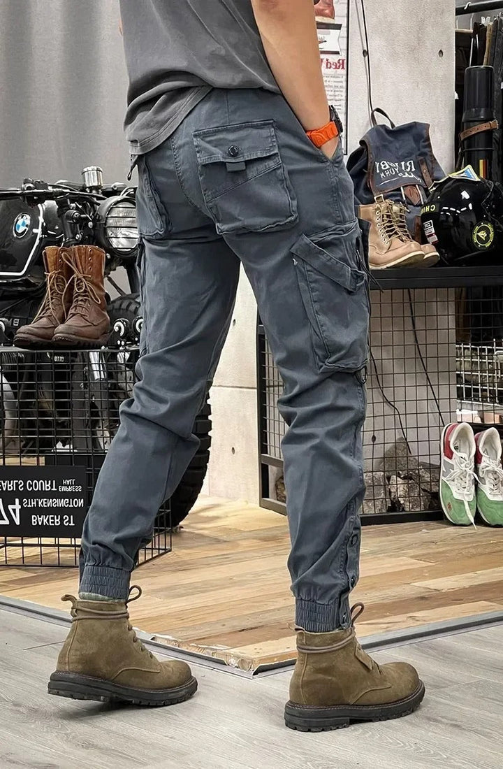 FERGUS | STRETCH CARGO TROUSERS WITH SPANDEX
