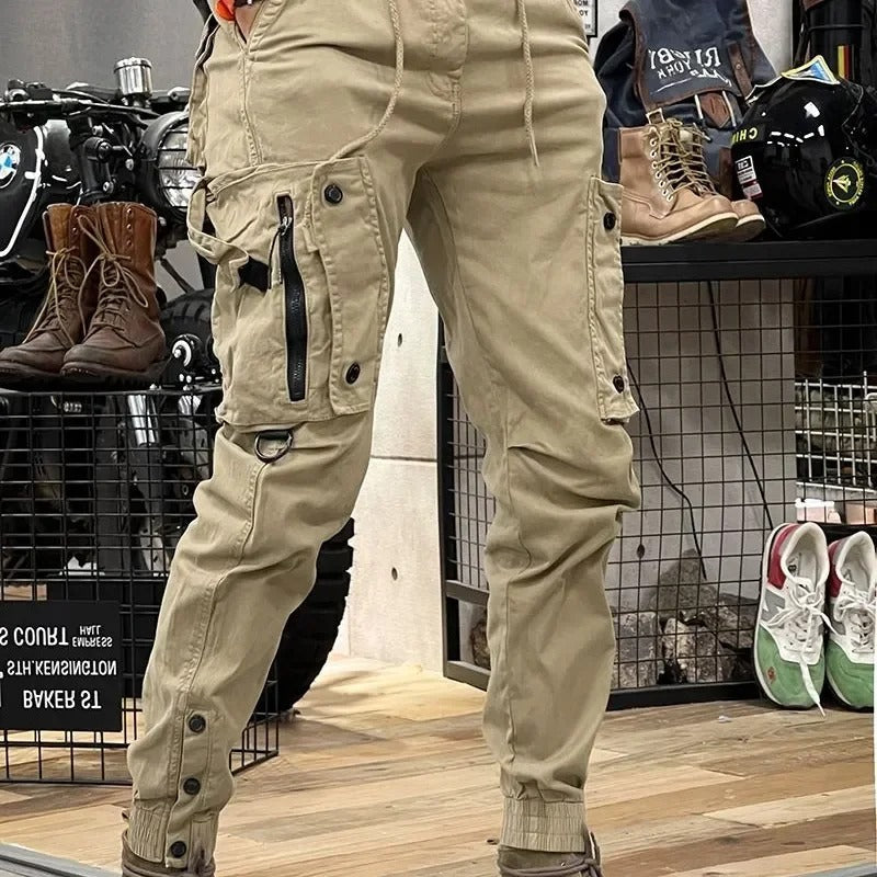 FERGUS | STRETCH CARGO TROUSERS WITH SPANDEX