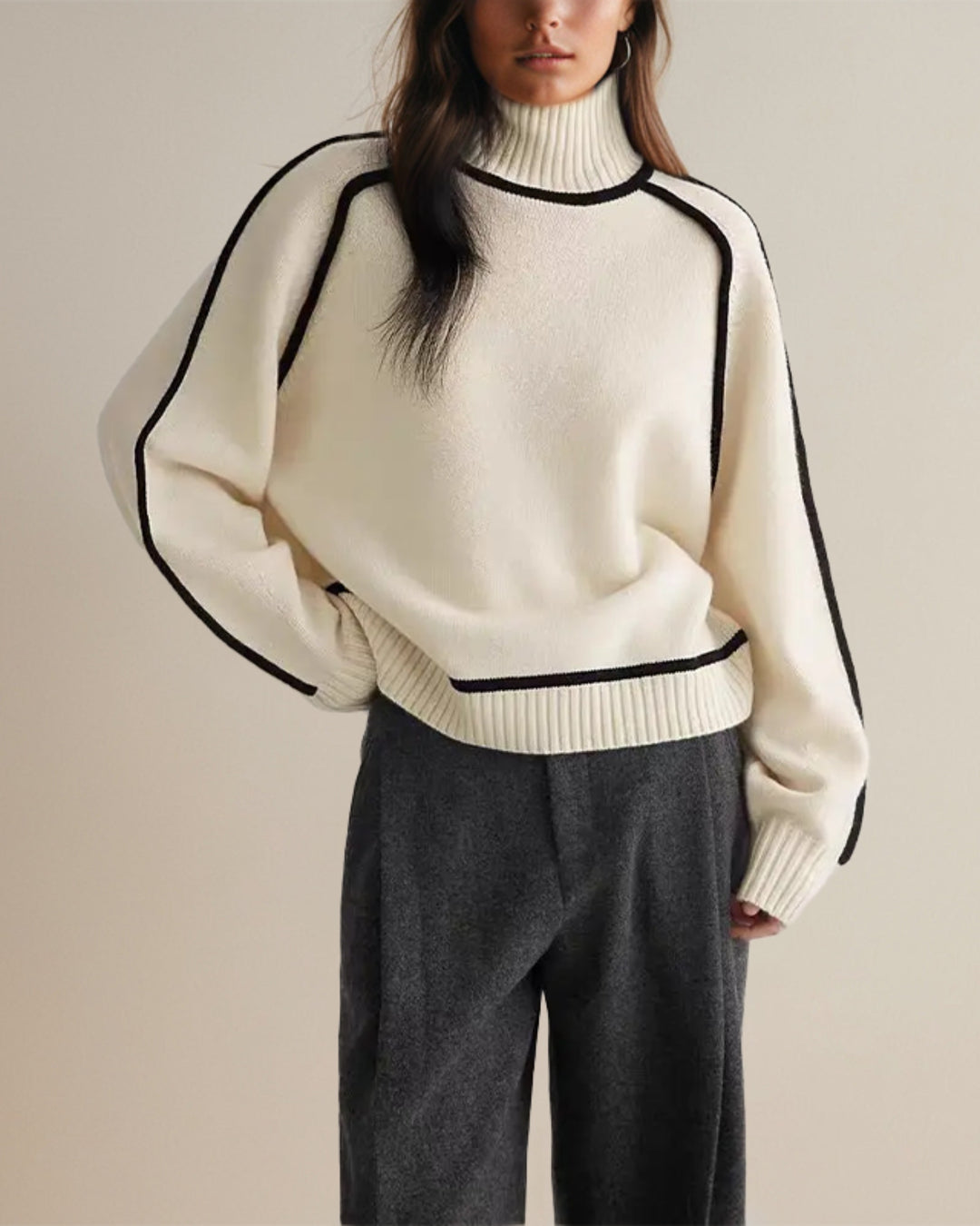 CLAIRE | ELEGANT TURTLENECK SWEATSHIRT