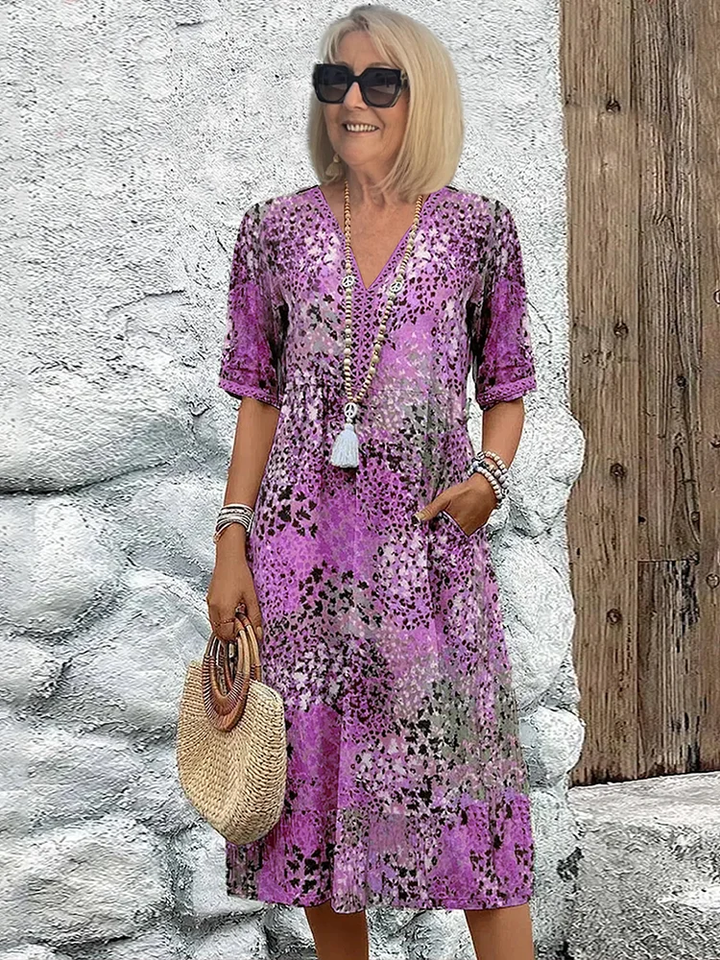 CAOIMHE | VIBRANT MID-LENGTH DRESS