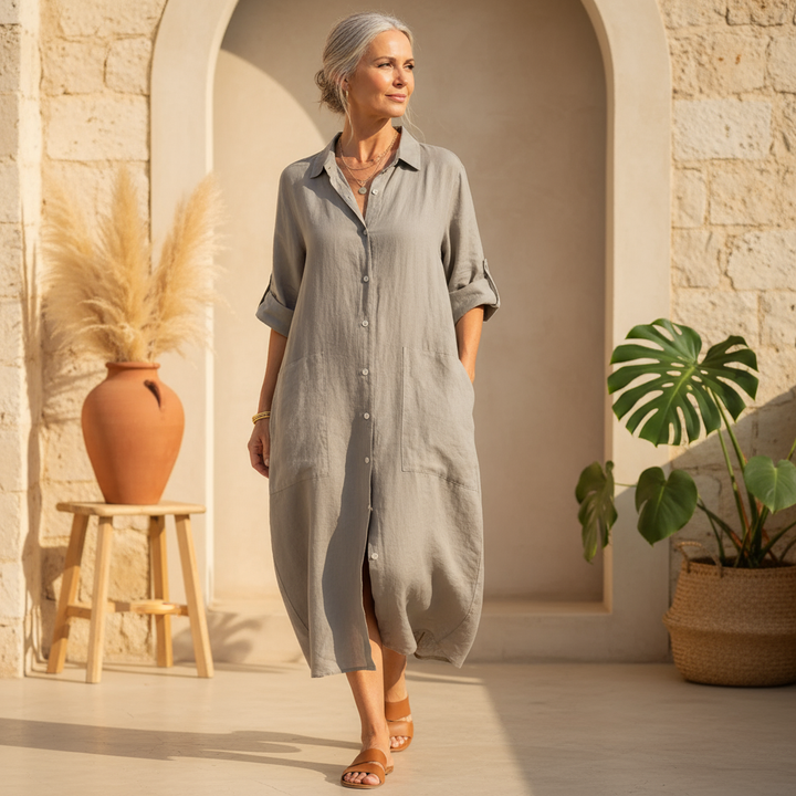 PAULA | BUTTON-UP DRESS