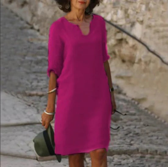 DARYA | ELEGANT DRESS WITH V-NECK