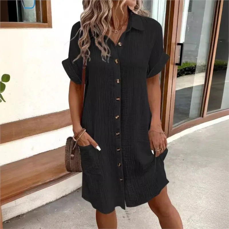 BRIANNA | DRESS WITH BUTTONS
