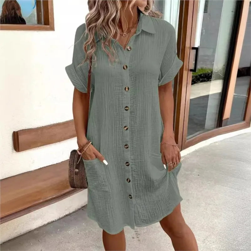 BRIANNA | DRESS WITH BUTTONS