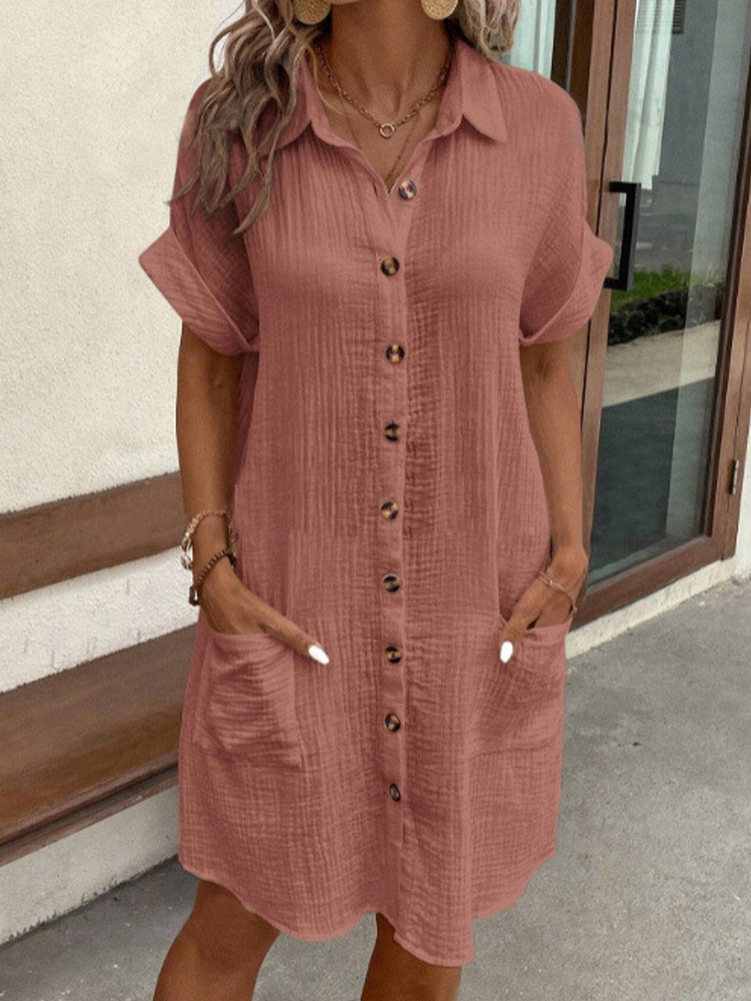 BRIANNA | DRESS WITH BUTTONS