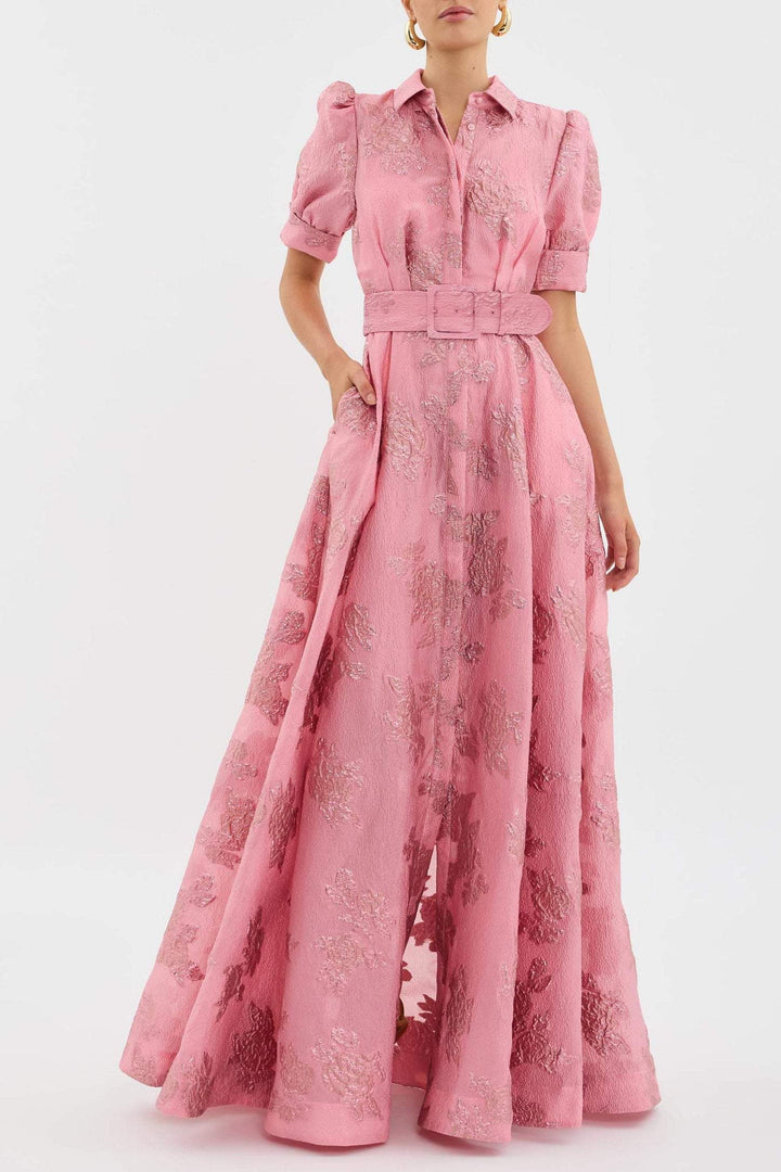 GHISLAINE | SHORT PUFF SLEEVES DRESS