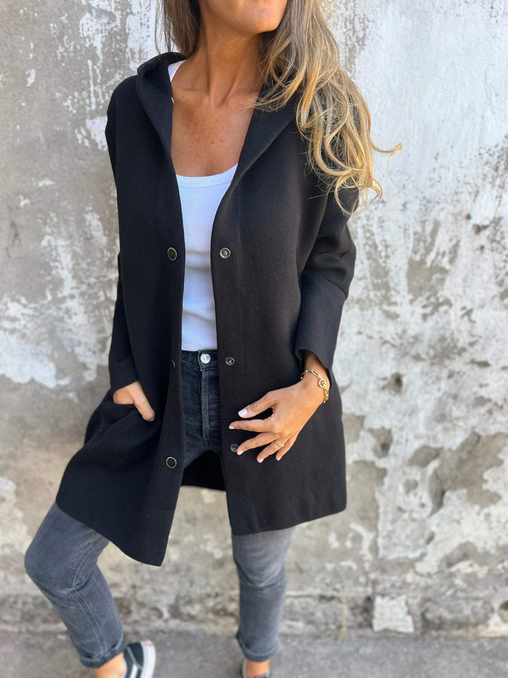 KEIRA | CASUAL SINGLE BREASTED JACKET WITH HOOD