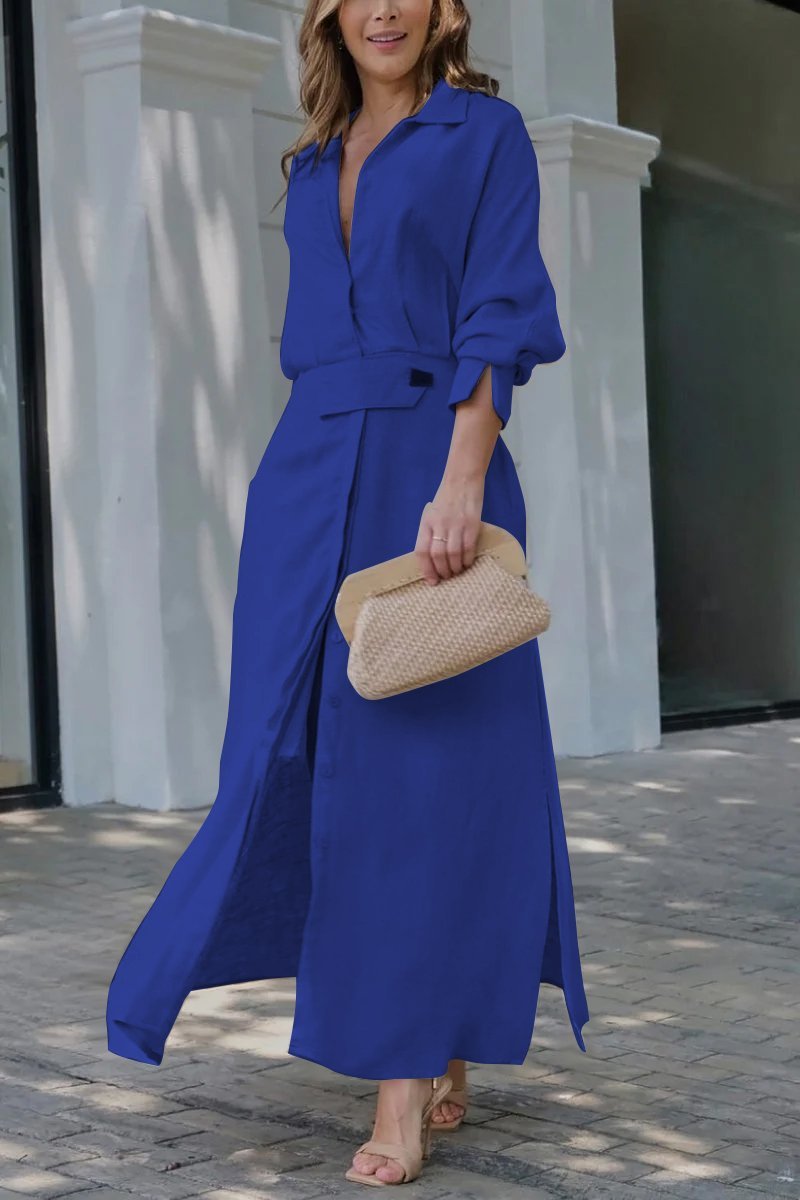 CASSIE | ELEGANT MAXI DRESS WITH V-NECK