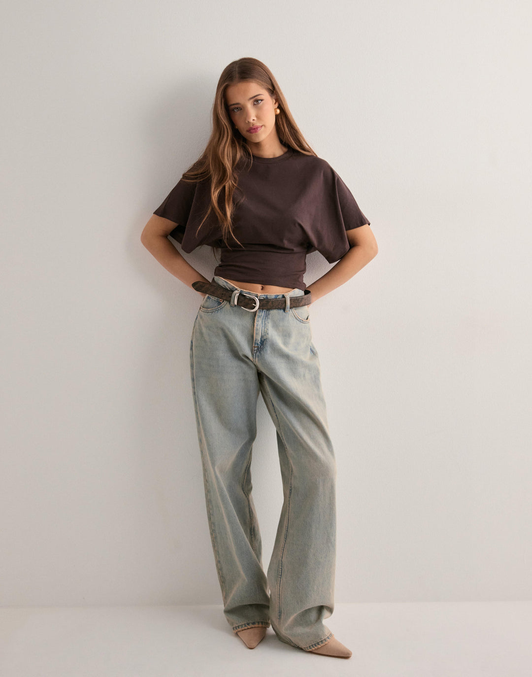 ZARALINA | T-SHIRT WITH LOOSE SLEEVES