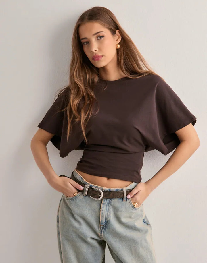 ZARALINA | T-SHIRT WITH LOOSE SLEEVES