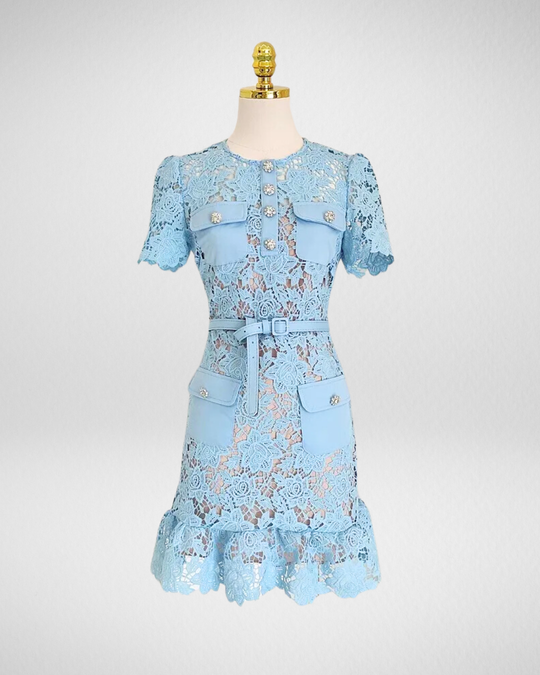 PENELOPE | ELEGANT LACE DRESS WITH POCKETS
