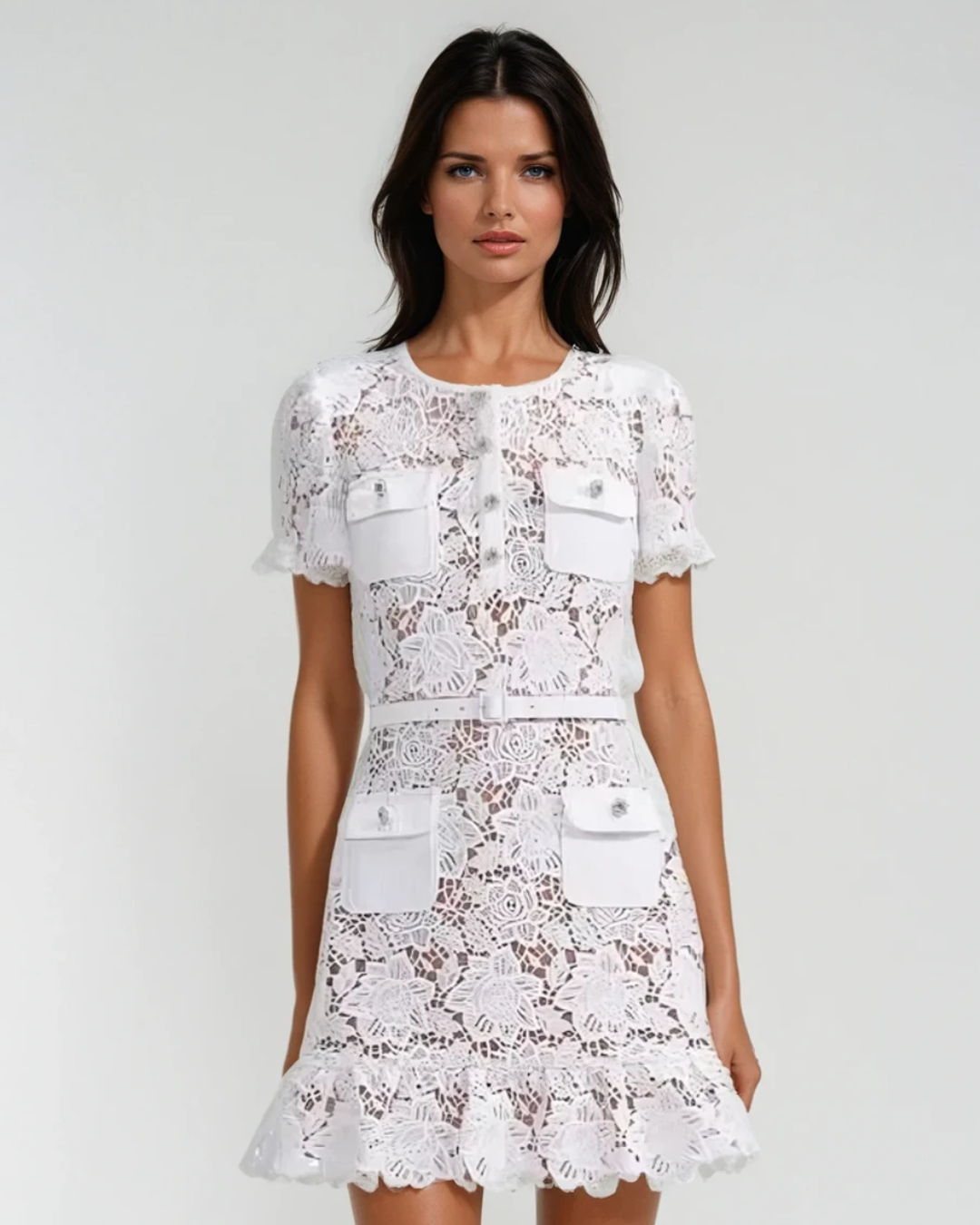 PENELOPE | ELEGANT LACE DRESS WITH POCKETS