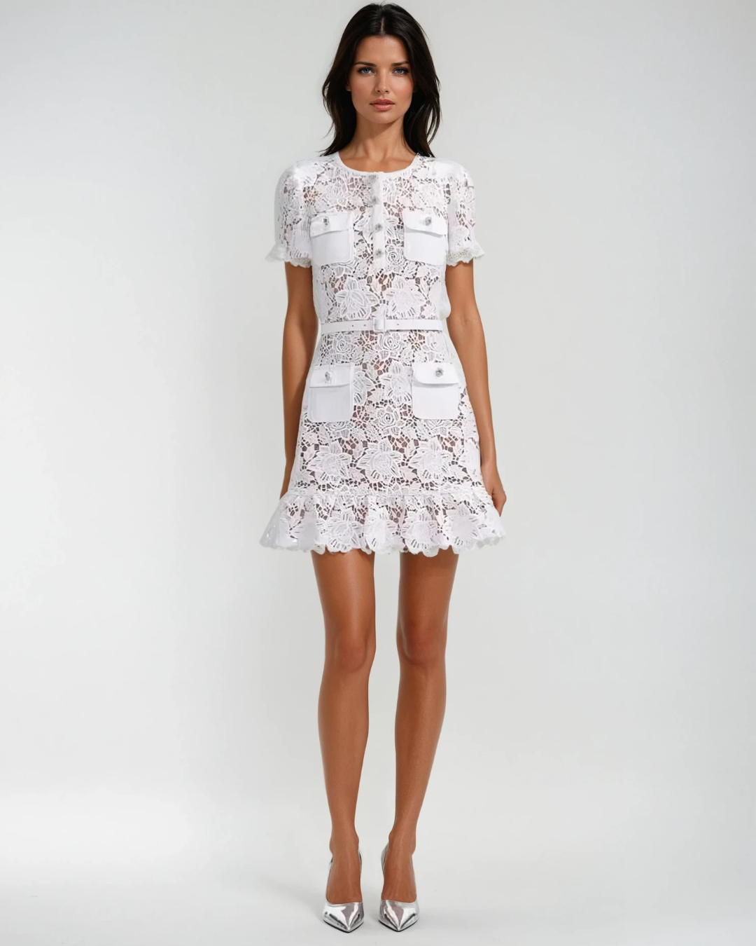 PENELOPE | ELEGANT LACE DRESS WITH POCKETS
